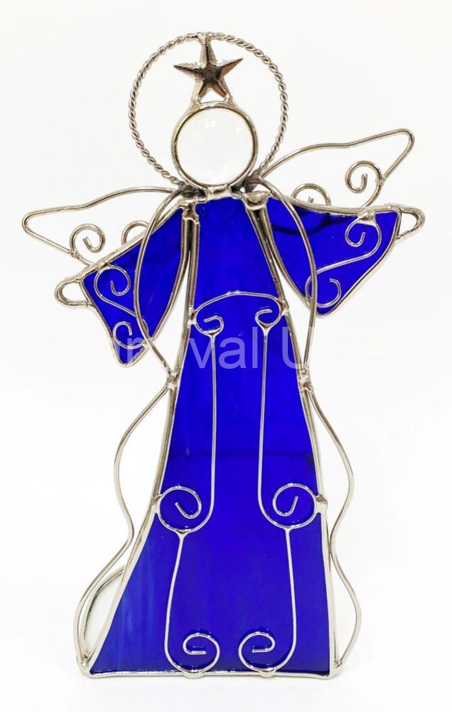 Angel Stained Glass- D. Blue
