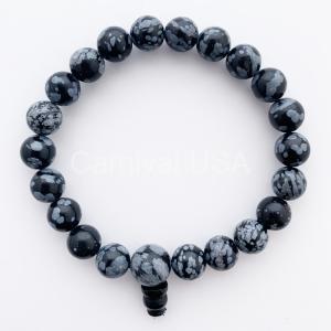Snowflake Obsidian Power Bracelet