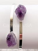 Silver Plated Amethyst Bracelet