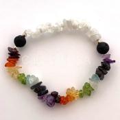 Chakra/Rainbow Moonstone Bracelet