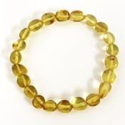 Amber Free-Form Bead Bracelet