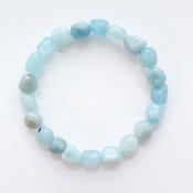 Aquamarine Free-Form Bead Bracelet