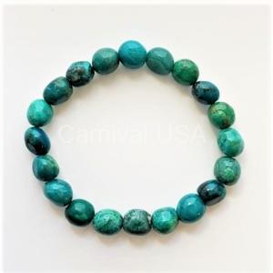Chrysocolla Free-Form Bead Bracelet