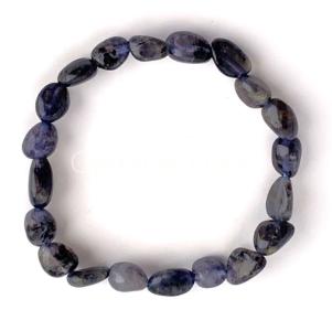 Iolite Free-Form Bead Bracelet