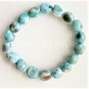Larimar Free-Form Bead Bracelet