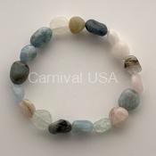 Morganite Free-Form Bead Bracelet