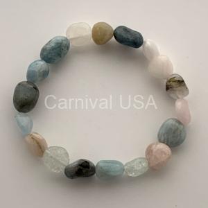 Morganite Free-Form Bead Bracelet