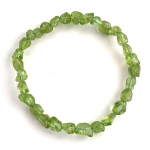 Peridot Free-Form Bead Bracelet