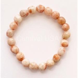 Sunstone Free-Form Bead Bracelet