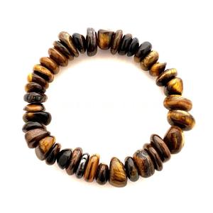 Gold Tiger's Eye Free-Form Tumbled Bracelet