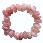 Rose Quartz Free-Form Tumbled Bracelet