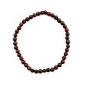 Mahogany Obsidian Tiny Bead Bracelet
