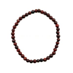 Mahogany Obsidian Tiny Bead Bracelet