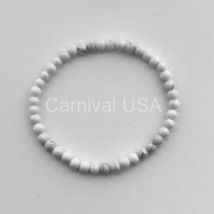White Howlite Tiny Bead Bracelet