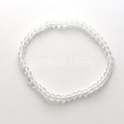 Clear Quartz Faceted Tiny Bead Bracelet