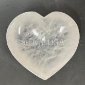 Bowl- Selenite Heart Shape