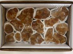 Citrine Clusters Flat A