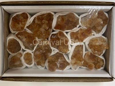 Citrine Clusters Flat A