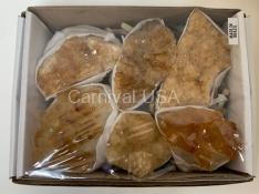 Citrine Clusters Flat A Large