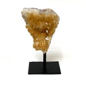 Citrine Cluster on Metal Stand