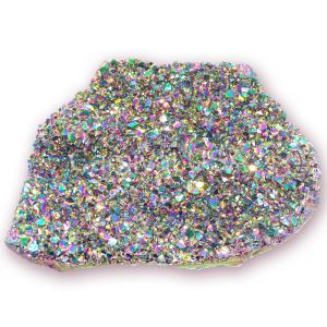 Rainbow Aura Amethyst Clusters