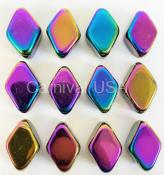Rainbow Hematite Diamond Shape