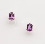Sterling Silver Amethyst Earrings