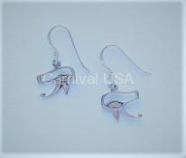 Sterling Silver Eye Of Horus Earrings