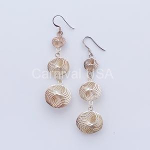 Sterling Silver Swirl Earrings