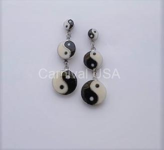Sterling Silver Ying/Yang Earrings