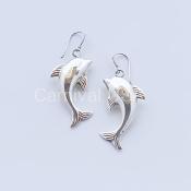 Sterling Silver Dolphin Earrings