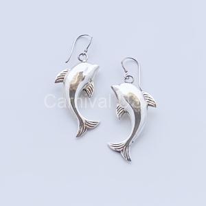 Sterling Silver Dolphin Earrings