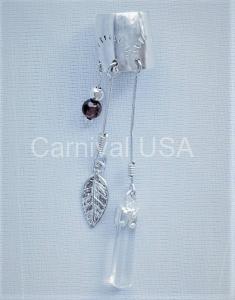 Sterling Silver Clear quartz/Ear Cuff Earrings