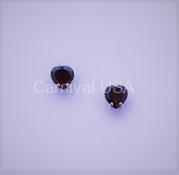 Sterling Silver Garnet/Heart Earrings