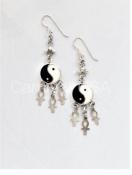 Sterling Silver Ying/Yang Earrings