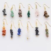 Gold Plated Chip Earrings Set