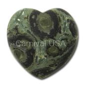 Kambaba Jasper Hand Held Heart
