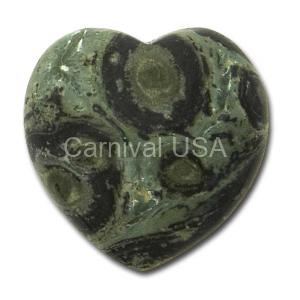 Kambaba Jasper Hand Held Heart