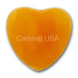 Orange Calcite Hand Held Heart