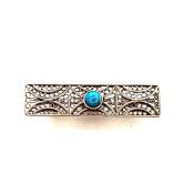 Turquoise / Filigree Pin