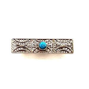 Turquoise / Filigree Pin