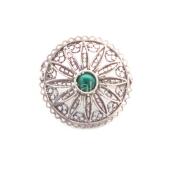 Chrysocolla / Filigree Pin