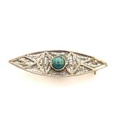 Chrysocolla / Filigree Pin