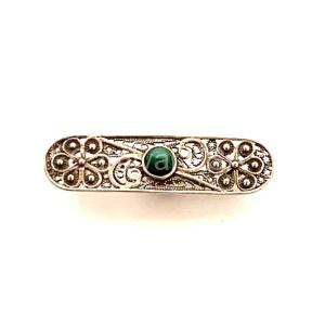 Chrysocolla / Filigree Pin