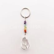 Clear Quartz/Chakra Keychains