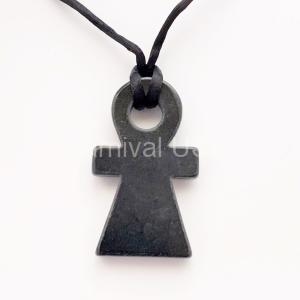 Onyx Ankh Necklace