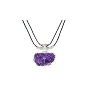 Silver Plated Amethyst Necklace