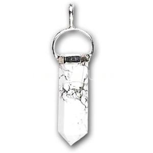 White Howlite Power Pendant
