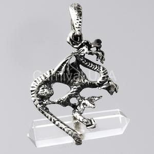Clear Quartz Point & Dragon Pendant