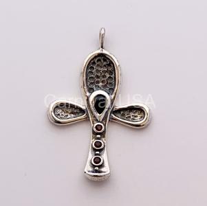 Ankh w/Garnet Pendant